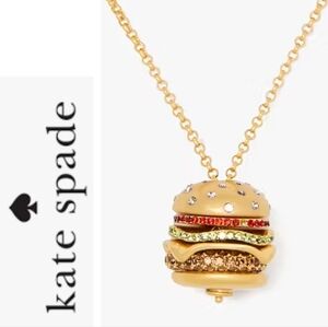 Kate Spade Fast Food Burger Prndant Necklace